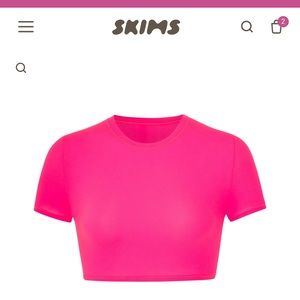 Skims cropped t-shirt